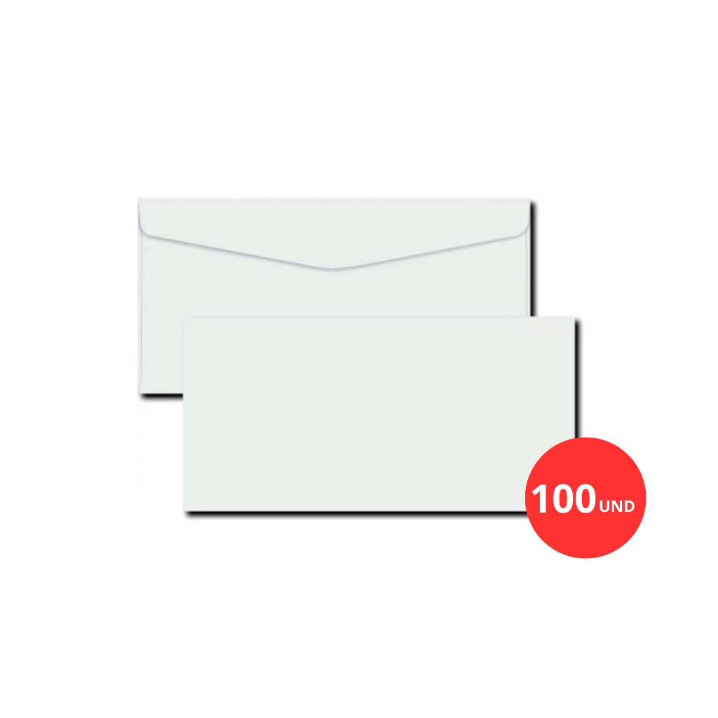 Envelope Scrity 114x229 Branco Sem Rpc - 100 Und