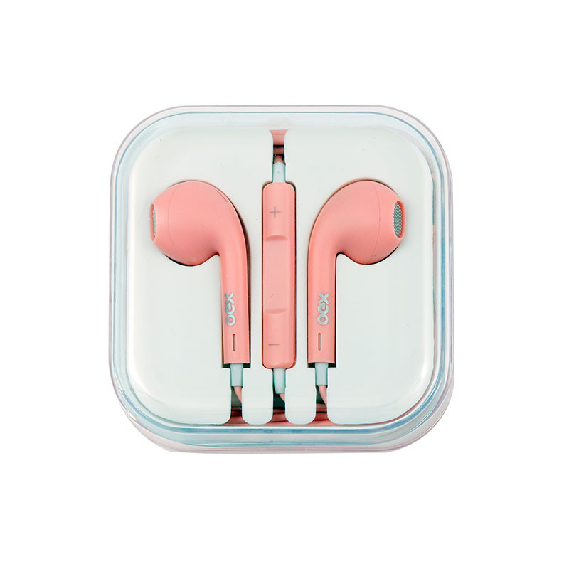 Fone P3 C/mic Intra-auricular Colormood Rosa Candy Fn204