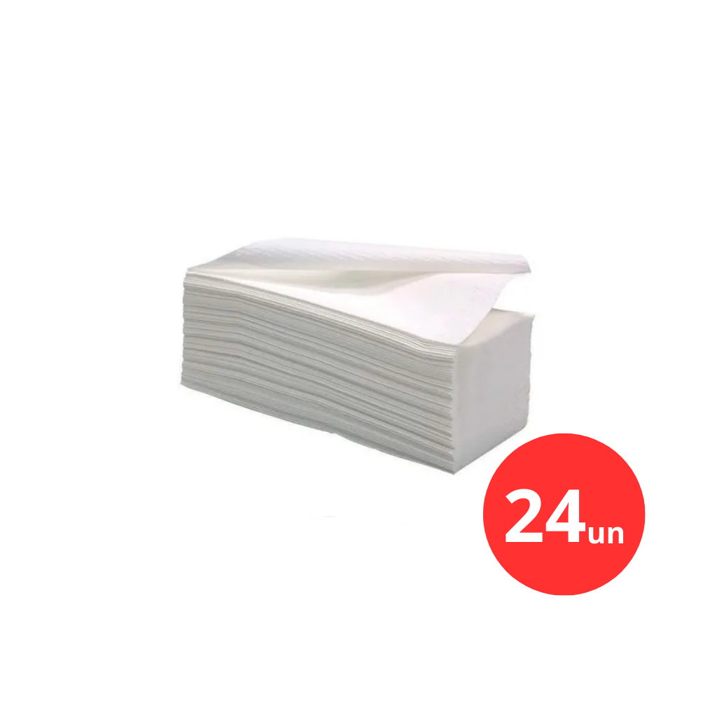 Papel Toalha Excelencia 2 Dobras 20x20 Celulose 20g 500g - 24 Und 