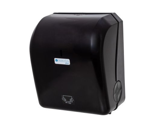 Suporte Papel Toalha Bobina C/auto Corte Mini Exaccta Plus Preto/fume