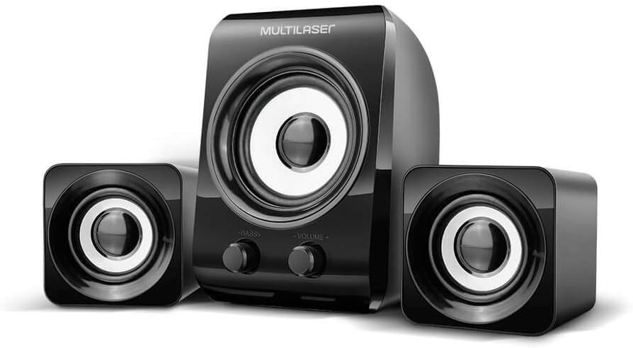 Caixa de Som 2.1 C/ Subwoofer 14w Rms Multilaser