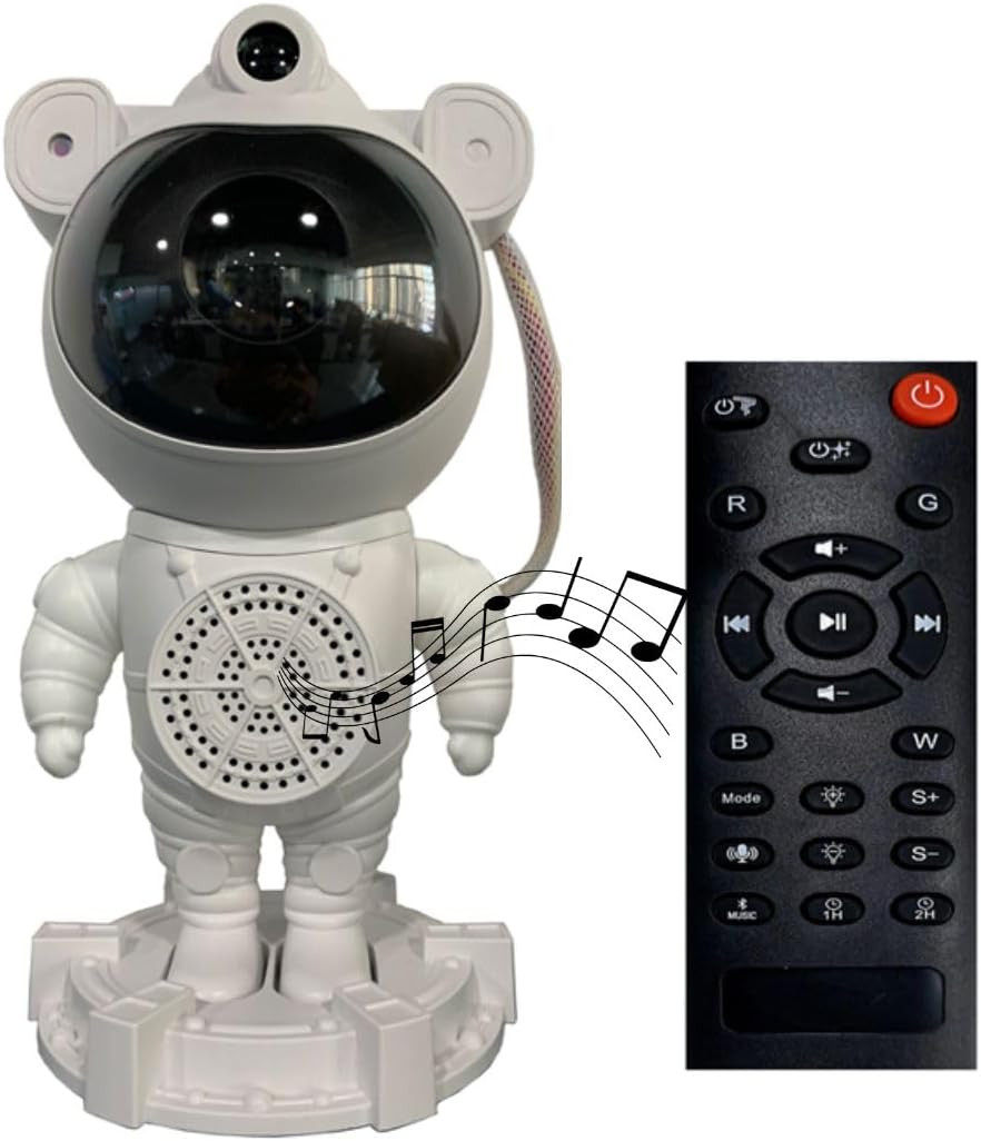 Projetor Astronalta Galaxia Bluetooth C/som Galaxia Estrelas Lua