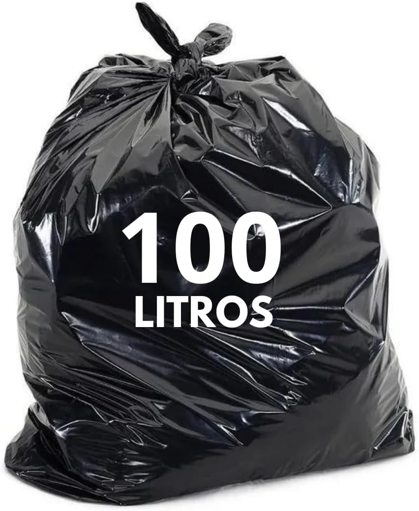 Saco P/ Lixo 100l 75x80x0,09 C/100 Preto