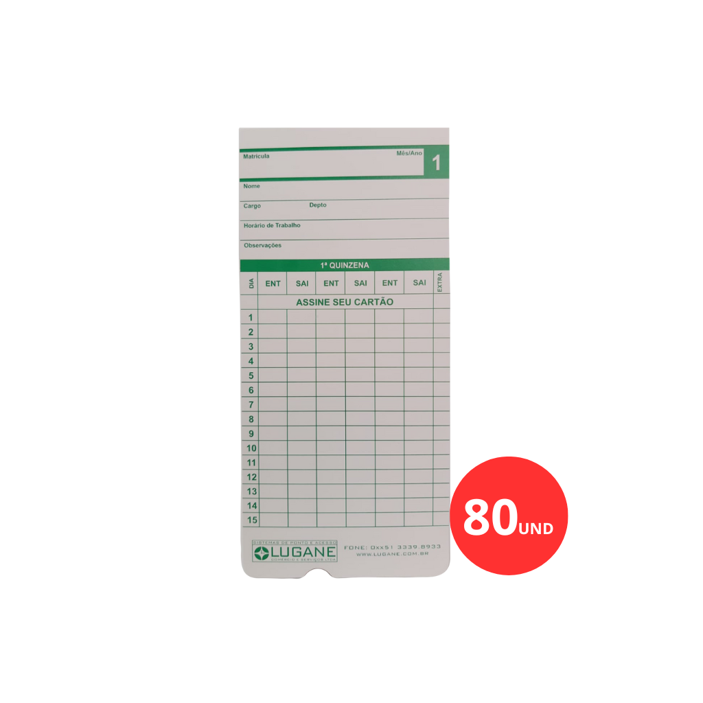 Cartão Ponto Lugane 1939 - 80 Und