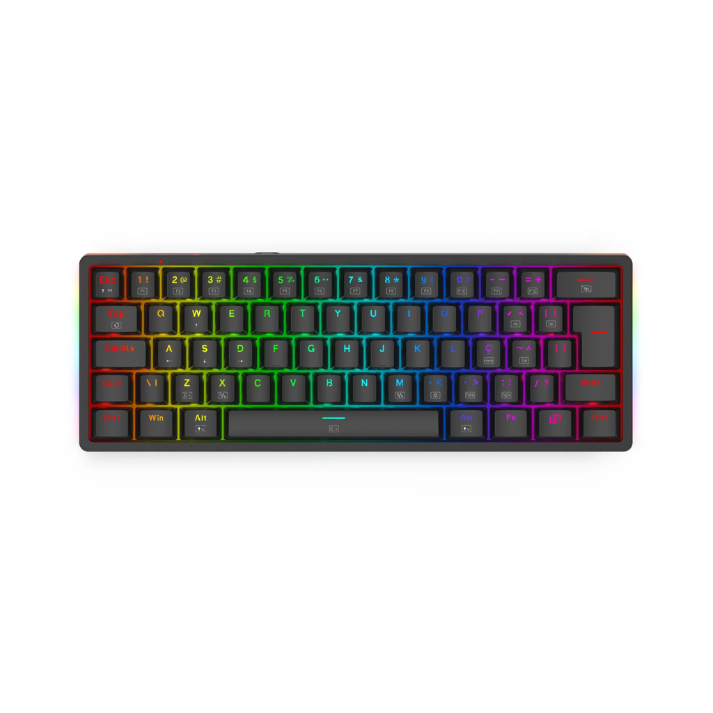 Teclado Gamer Usb Mecanico Akali Rgb Switch Brown