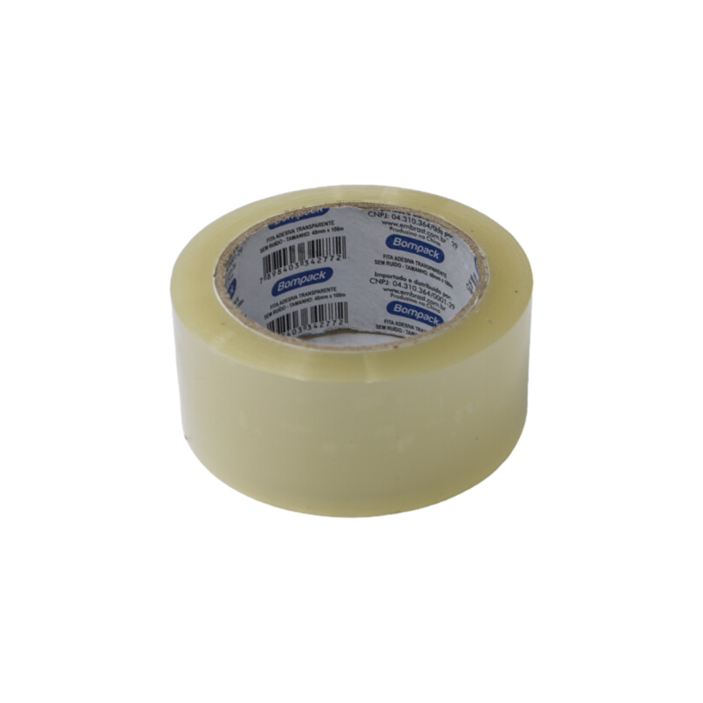 Fita Adesiva 48mm X 100m Sem Ruido Transparente