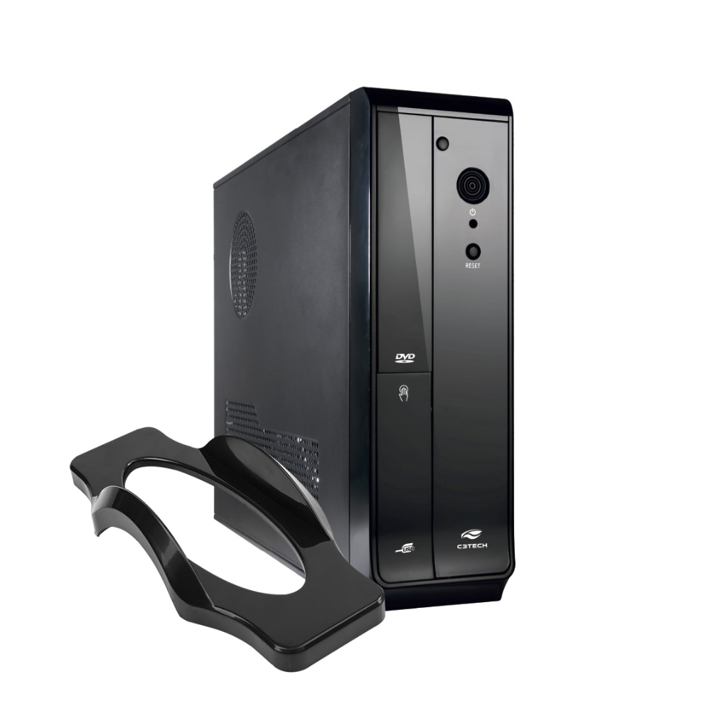 Gabinete Atx Slim Dt-110bk 1 Baia 200w C/ Fonte