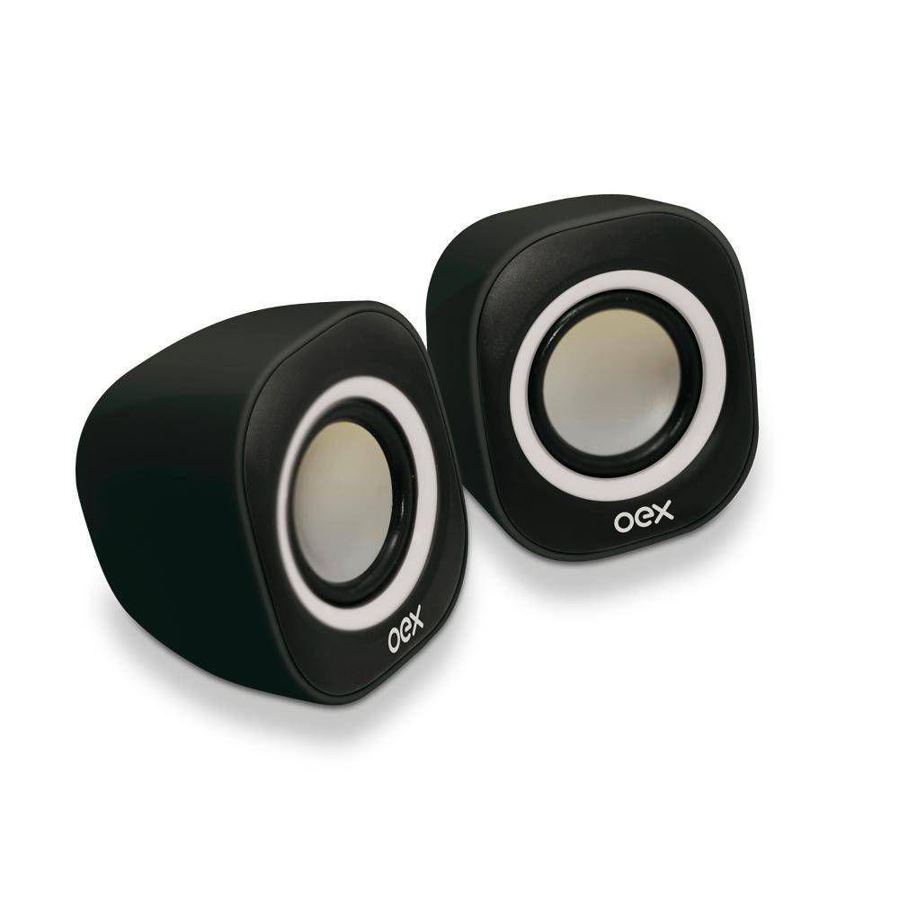 CAIXA DE SOM SPEAKER ROUND 8W RMS PTBC SK100