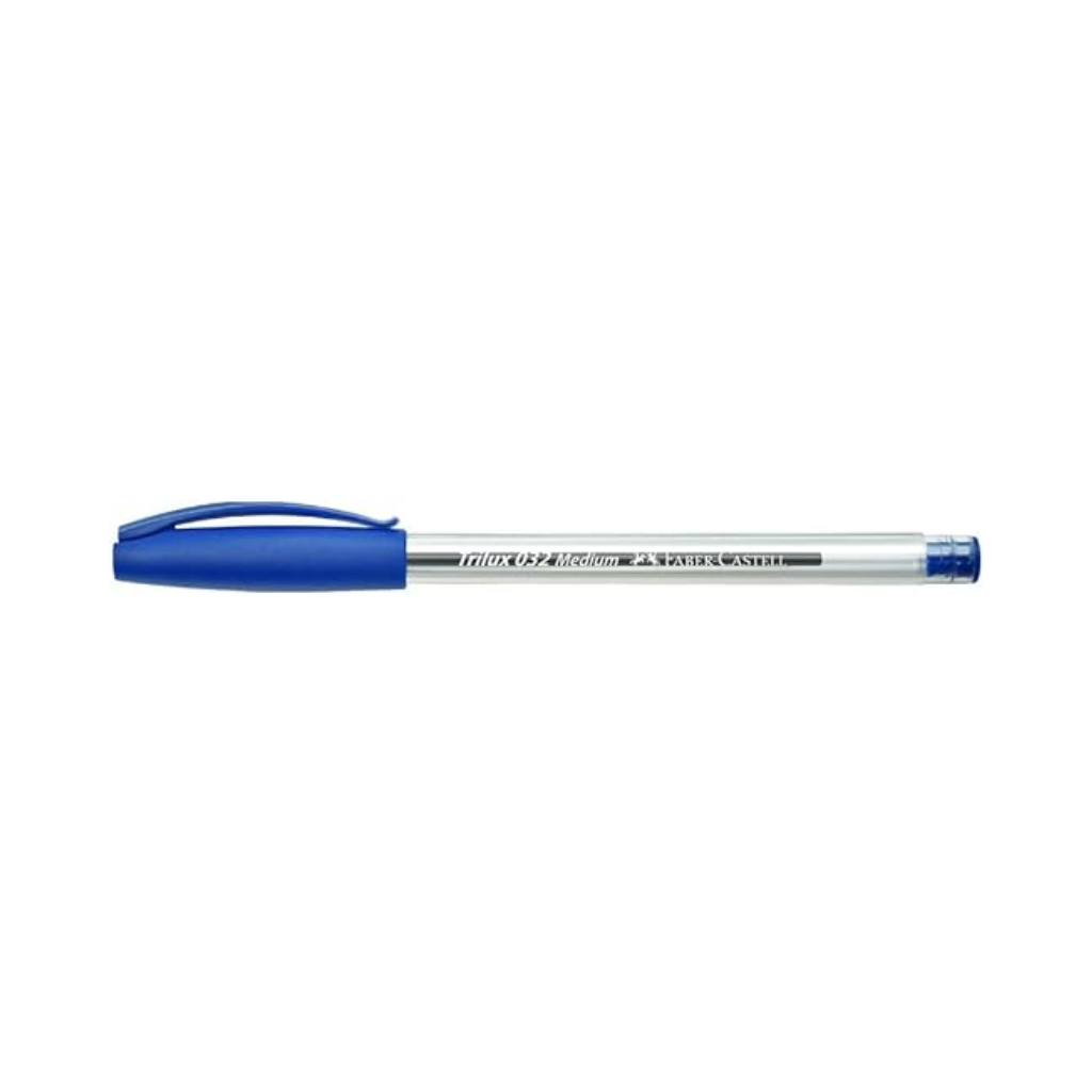Caneta Esferografica Trilux Ponta Media Azul 