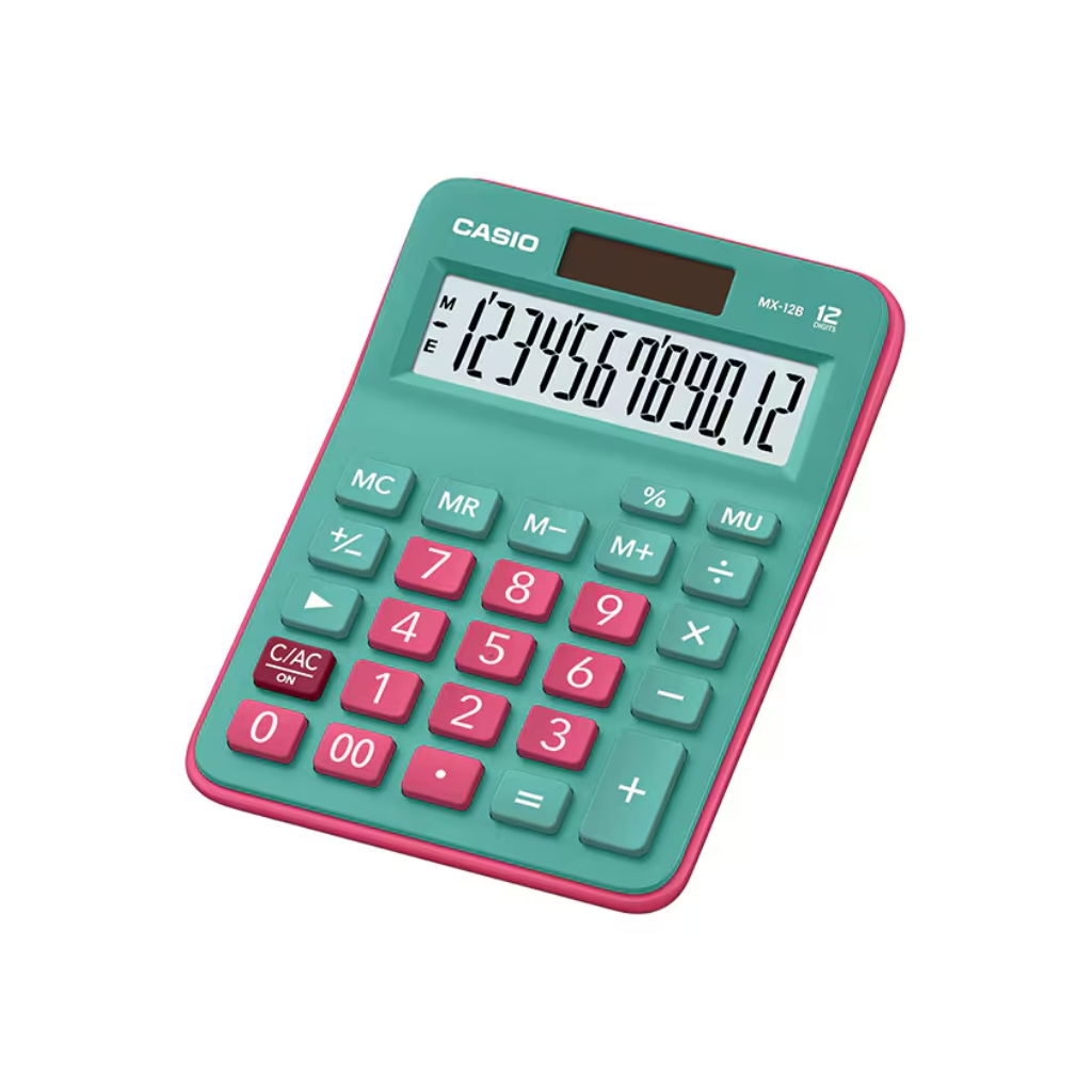 Calculadora 12dig Verde/rosa