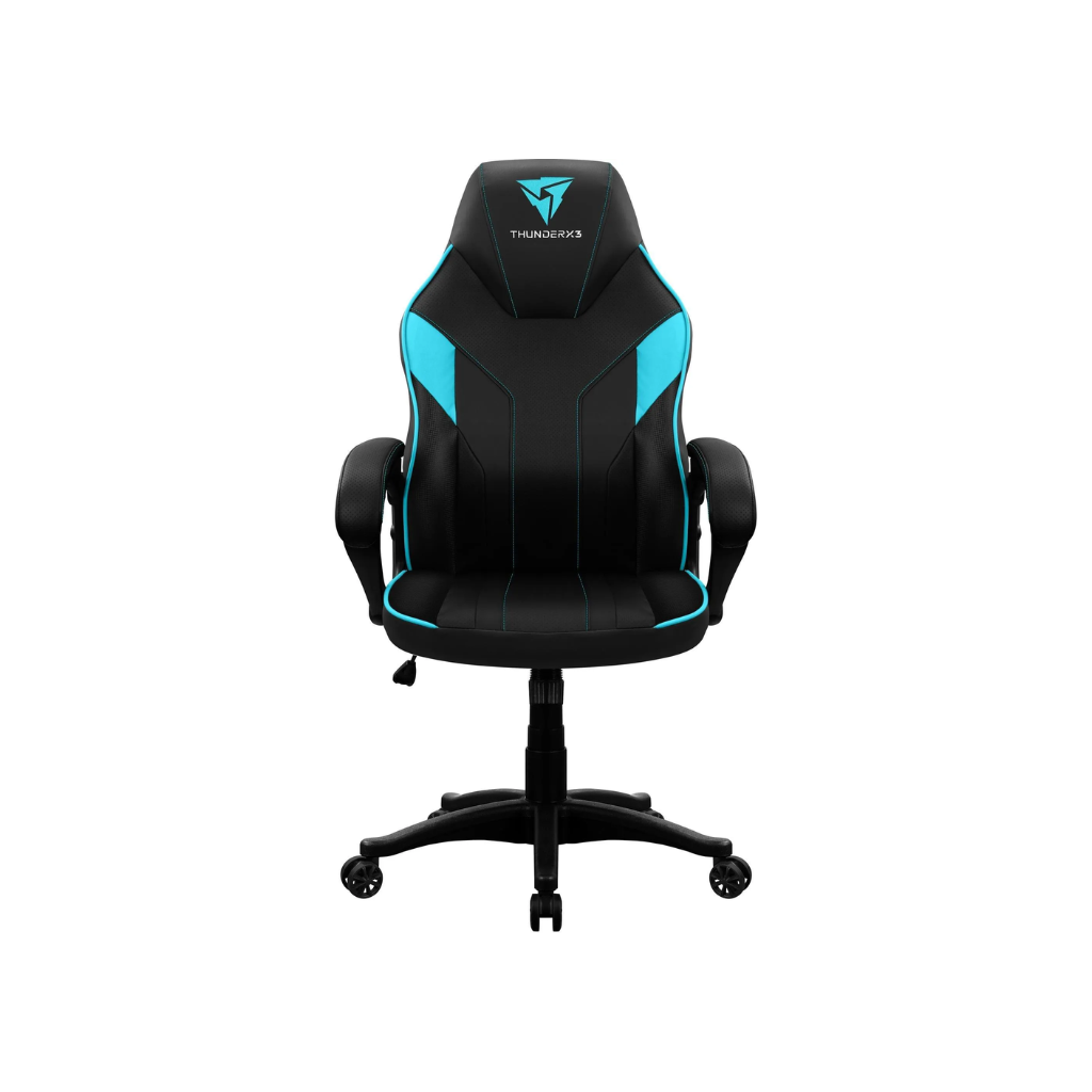 CADEIRA GAMER THUNDERX3 EC1 PRETO COM CIANO - 67997