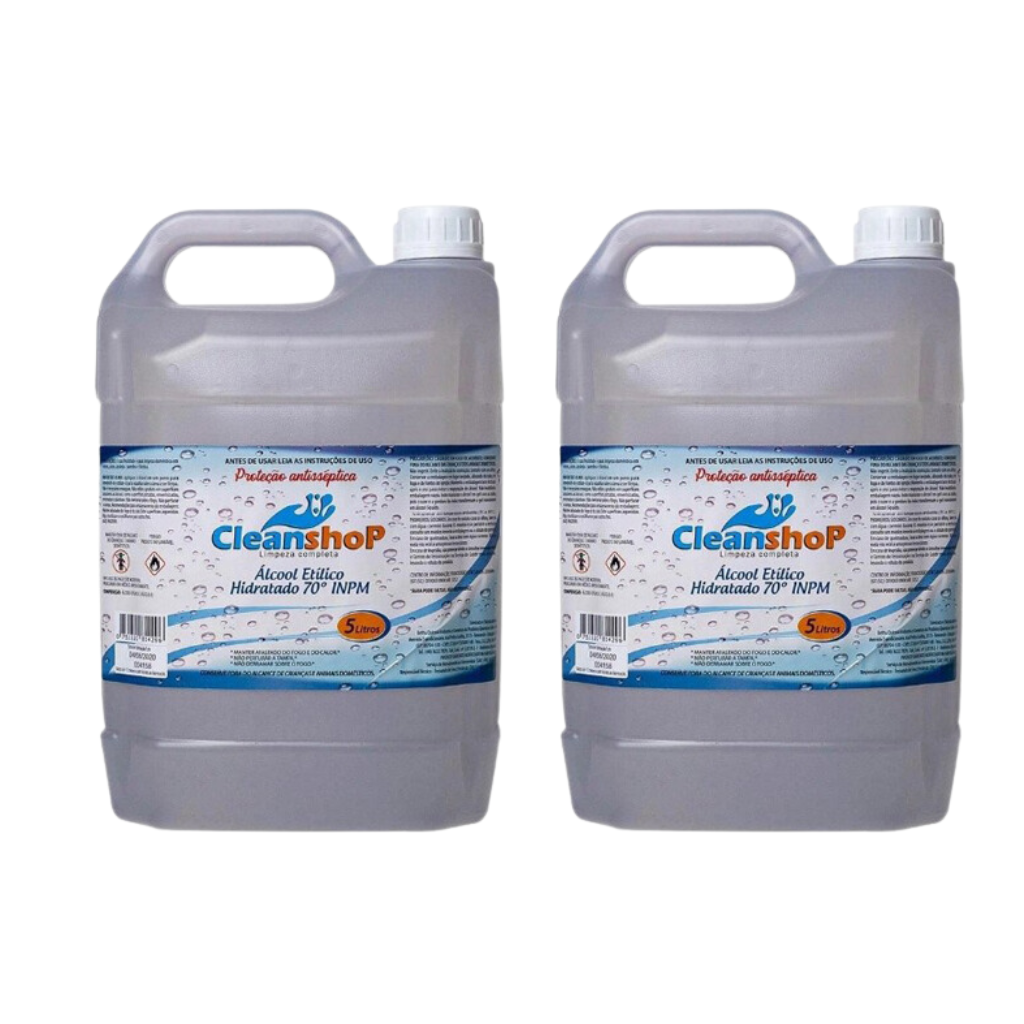 ÁLCOOL ETÍLICO 70º 5L - CLEANSHOP