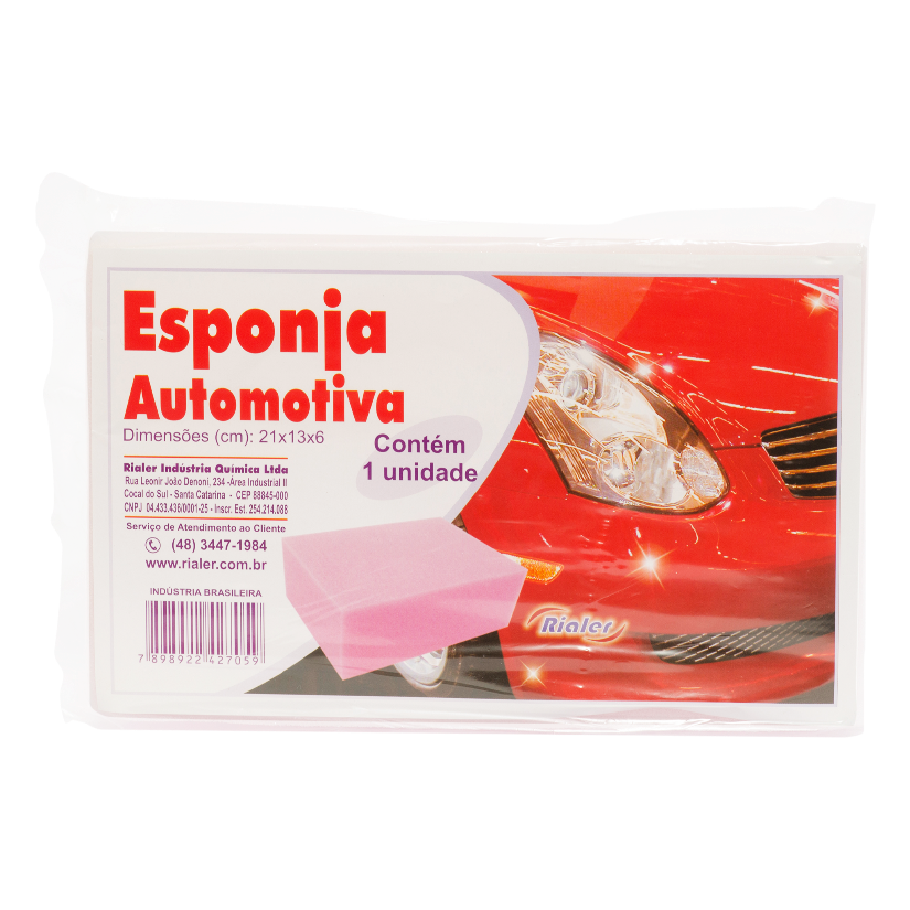 Esponja Automotiva 21x13x6 Rialer