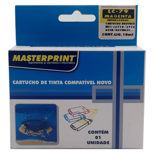 Cartucho Brother Lc75/77/79 Magenta Similar - 224050003 - Masterprint 