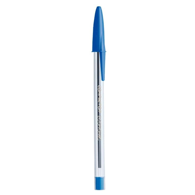 Caneta Esferográfica Economic Azul Compactor