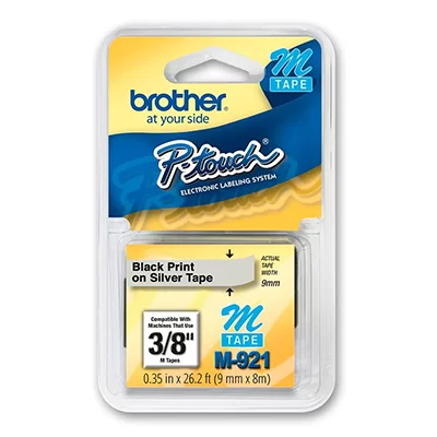 Fita Rotulador Brother M921 9mm Preto/prata - Brother