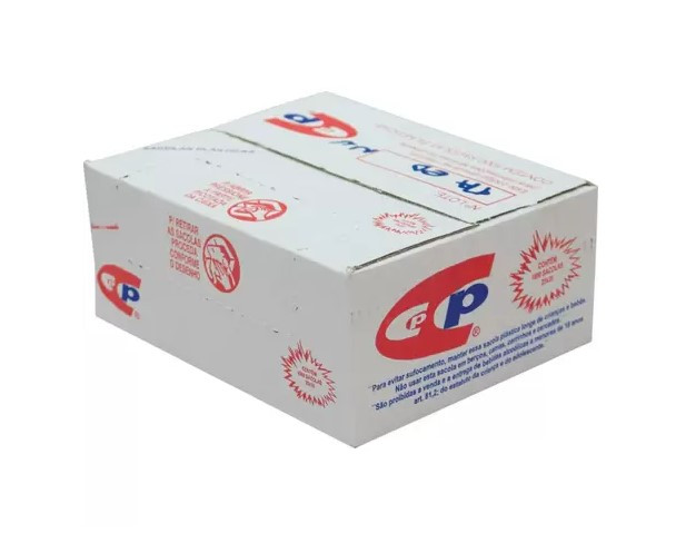 Sacola Plástica 25x35x1,5 Branca C/1000 Liplast