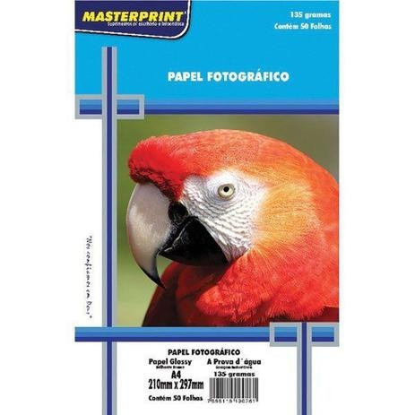 Papel Foto A4 135g 50fls Glossy Masterprint