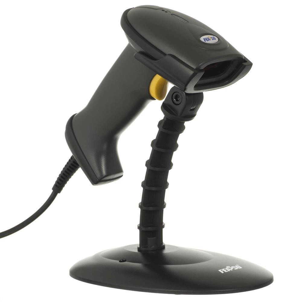 Leitor Cod de Barras Usb C/ Pedestal F-boleto52 Feasso 