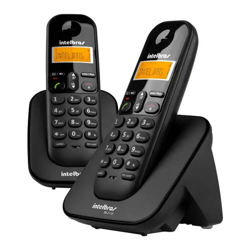 Telefone S/ Fio Ts3112 Preto Intelbras