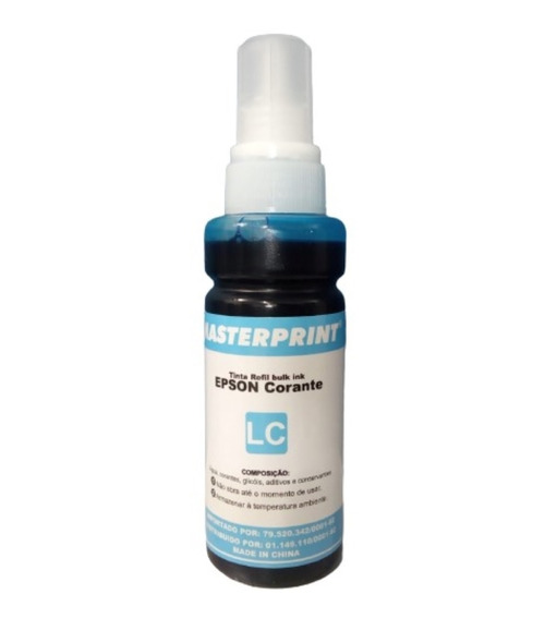 Tinta P/ Uso em Epson Ciano Claro 100ml Similar - 226040009 - Masterprint