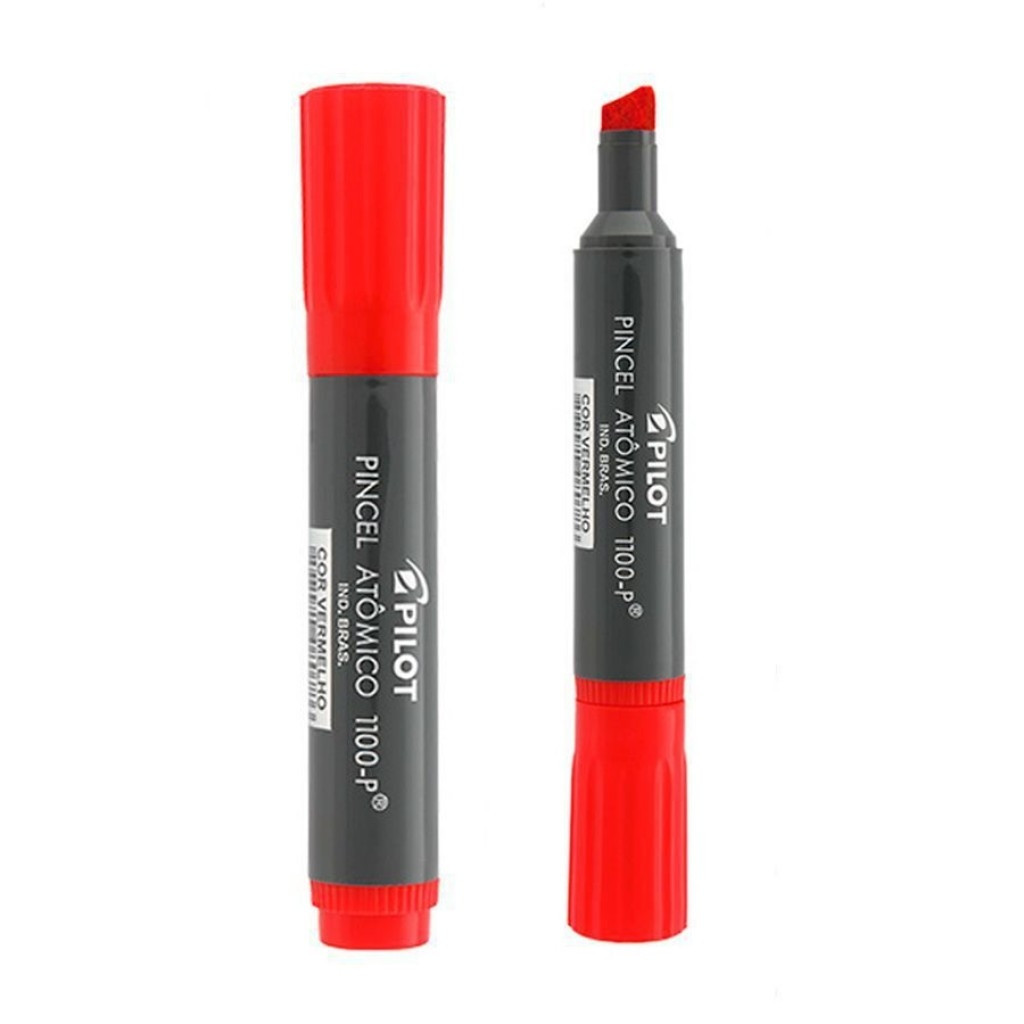 Pincel Atômico 1100 Vermelho Recarregável Pilot