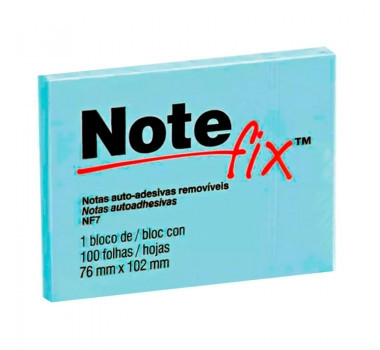 Anote e Cole 76x102 Nf7 Azul 100fl Auto-ades Notefix