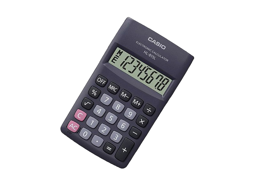 Calculadora de Bolso 8 Digital Preta Hl-815l-bk