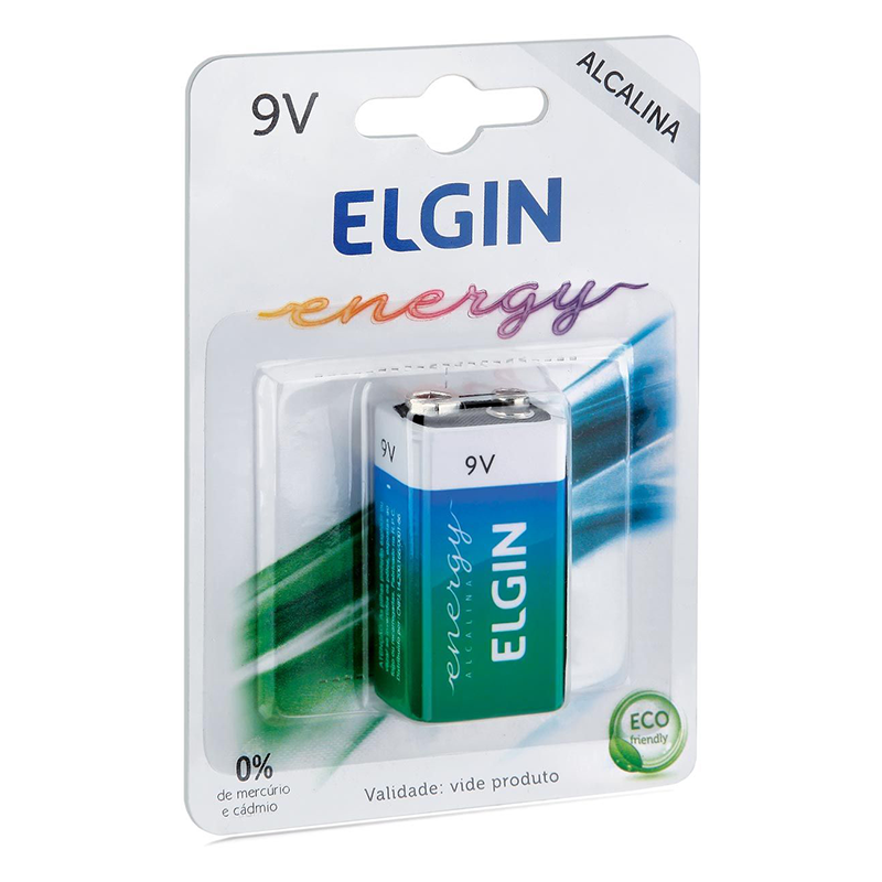 Bateria 9v Alcalina Elgin 82158 Elgin
