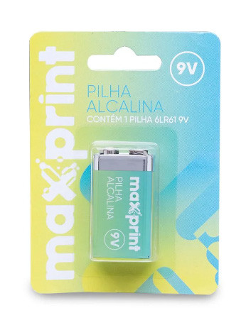 Bateria 9v Alcalina Maxprint 