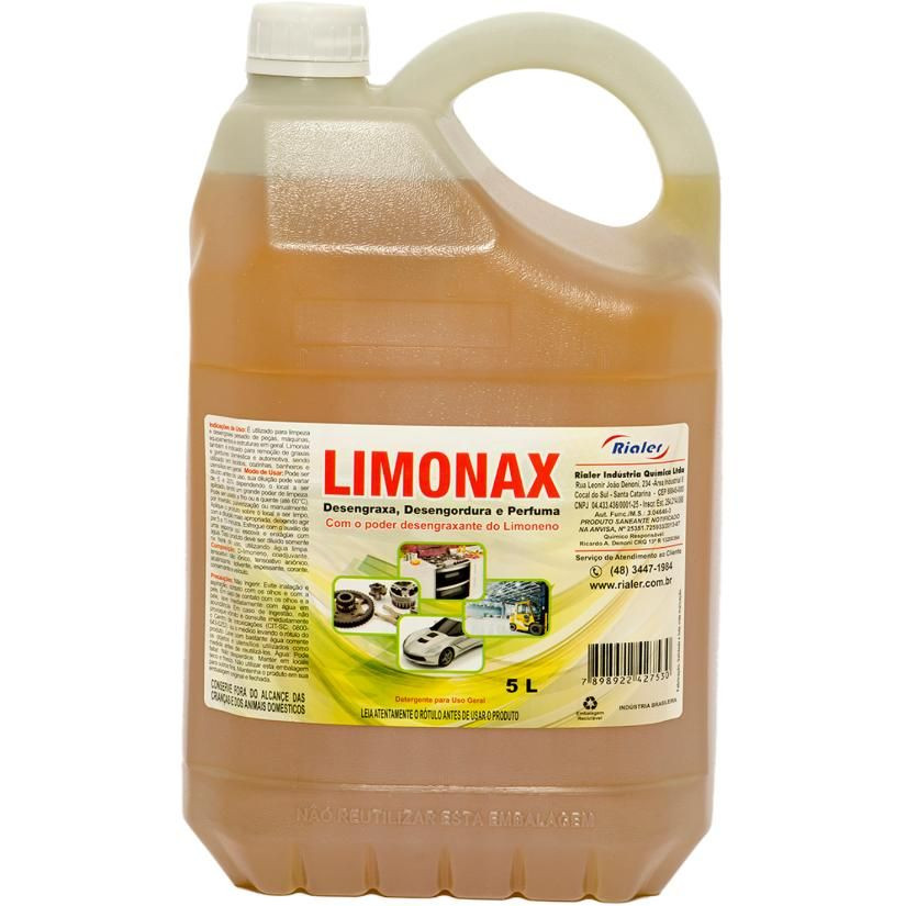 Limpador Desengordurante Limonax 5l
