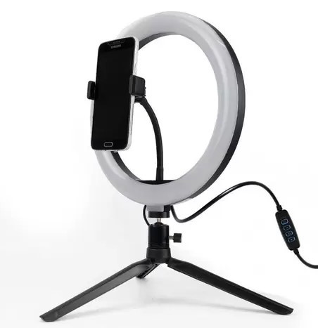 Ring Light Led 10 Usb 3 Cores C/ Tripe R10w12