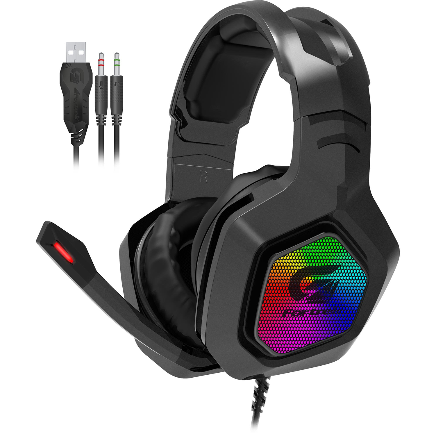 Fone Headset Gamer Usb Black Hawk Pto Fortrek