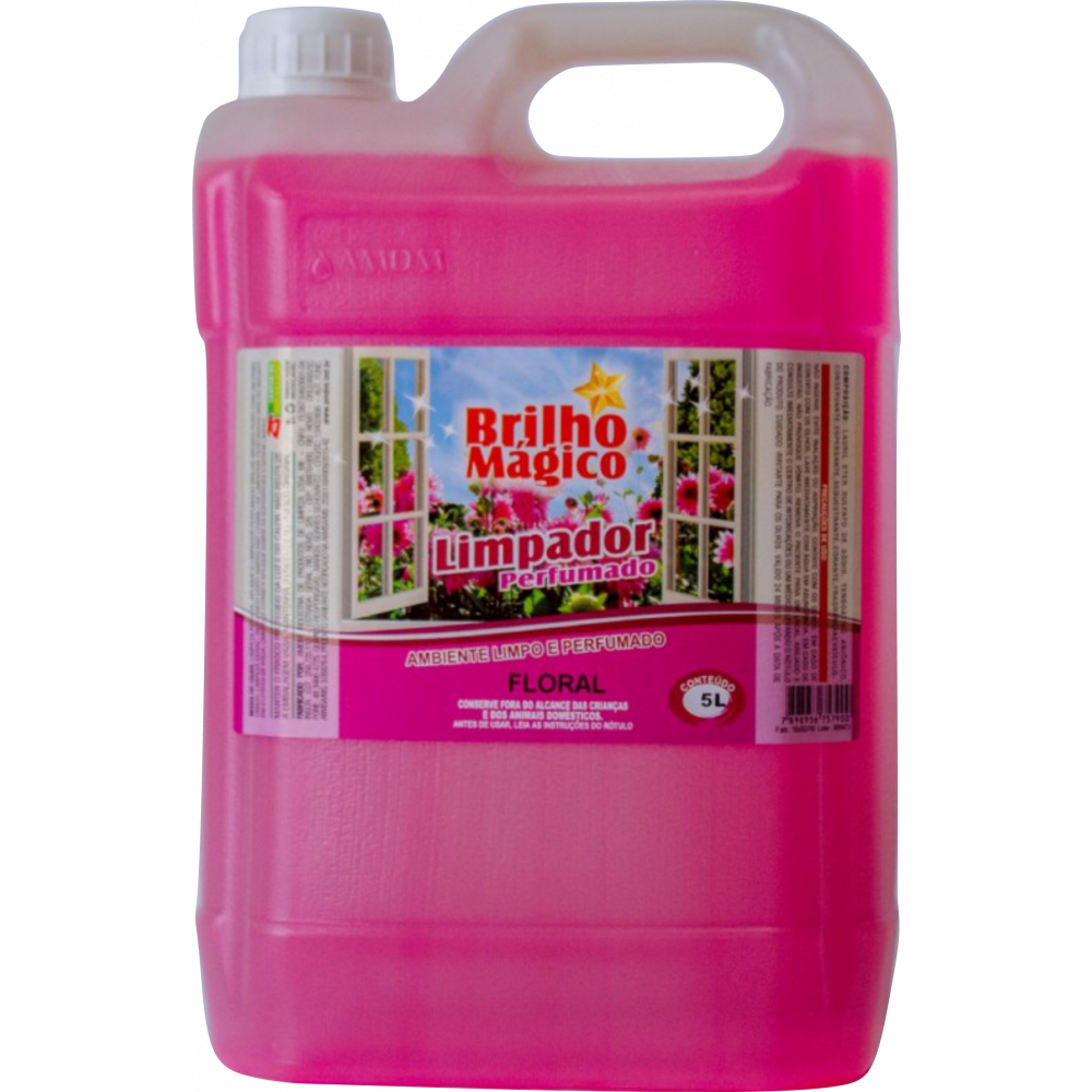 Limpador Perfumado Floral 5l (desinfetante) Brilho Mágico