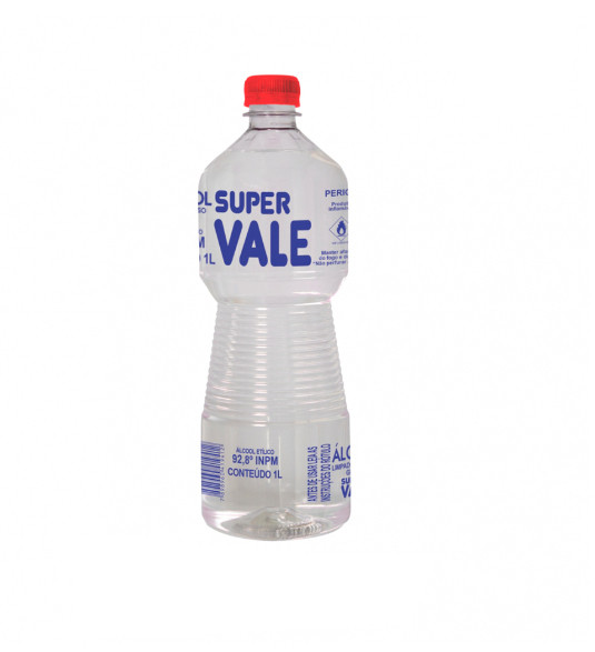 Álcool líquido 1L 92,8% INPM Super Vale