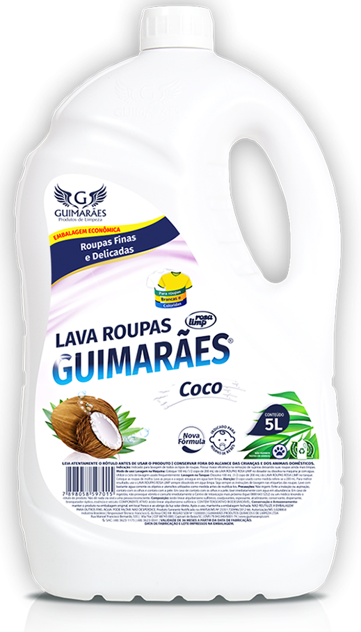 Sabao Liquido para Roupas Coco 5l