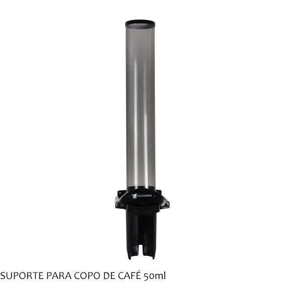 Suporte Copo Café 50ml Poupa Copo Preto - Nobre