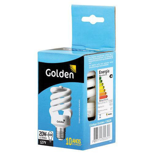 Lâmpada Fluorescente Compacta Branca 20w/220v Golden
