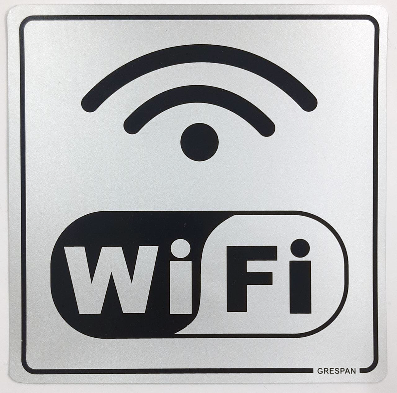 Placa de Sinalização Wifi 15x15