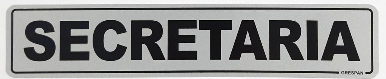 Placa de Sinalização Secretaria 5x25