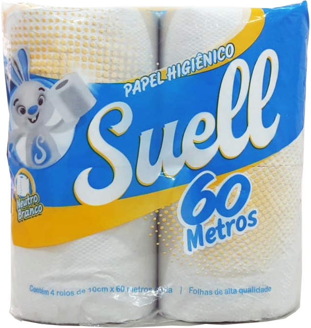 Papel Higiênico 4x60m Suell Bco Neutro Sulpel 
