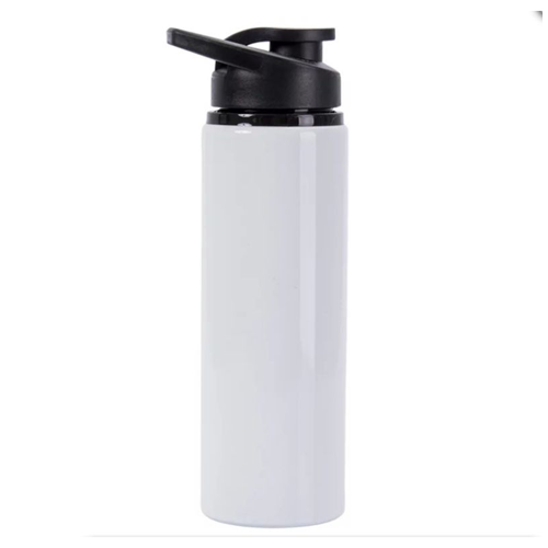 Squeeze Alumínio Branca C/tampa Verde 750ml P/sublimação