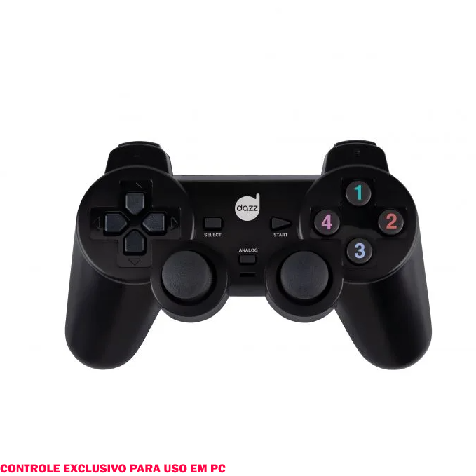 Controle Pc Double Shock Usb 2.0 Preto