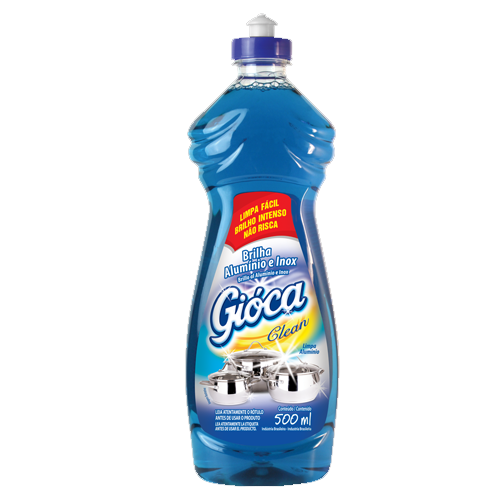 Limpa Alumínio e Inox Clean 500ml - Gioca