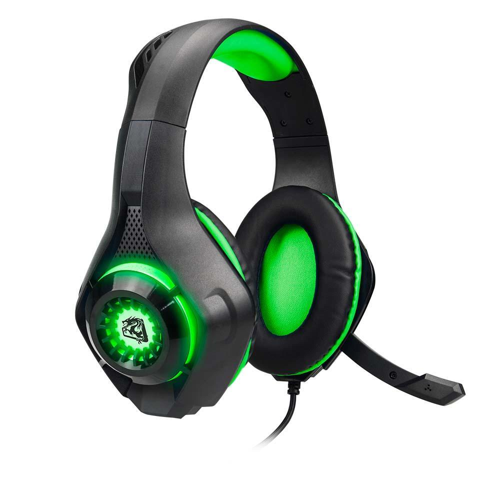Fone Headset Gamer Ryoko P3 e Usb Verde Elg
