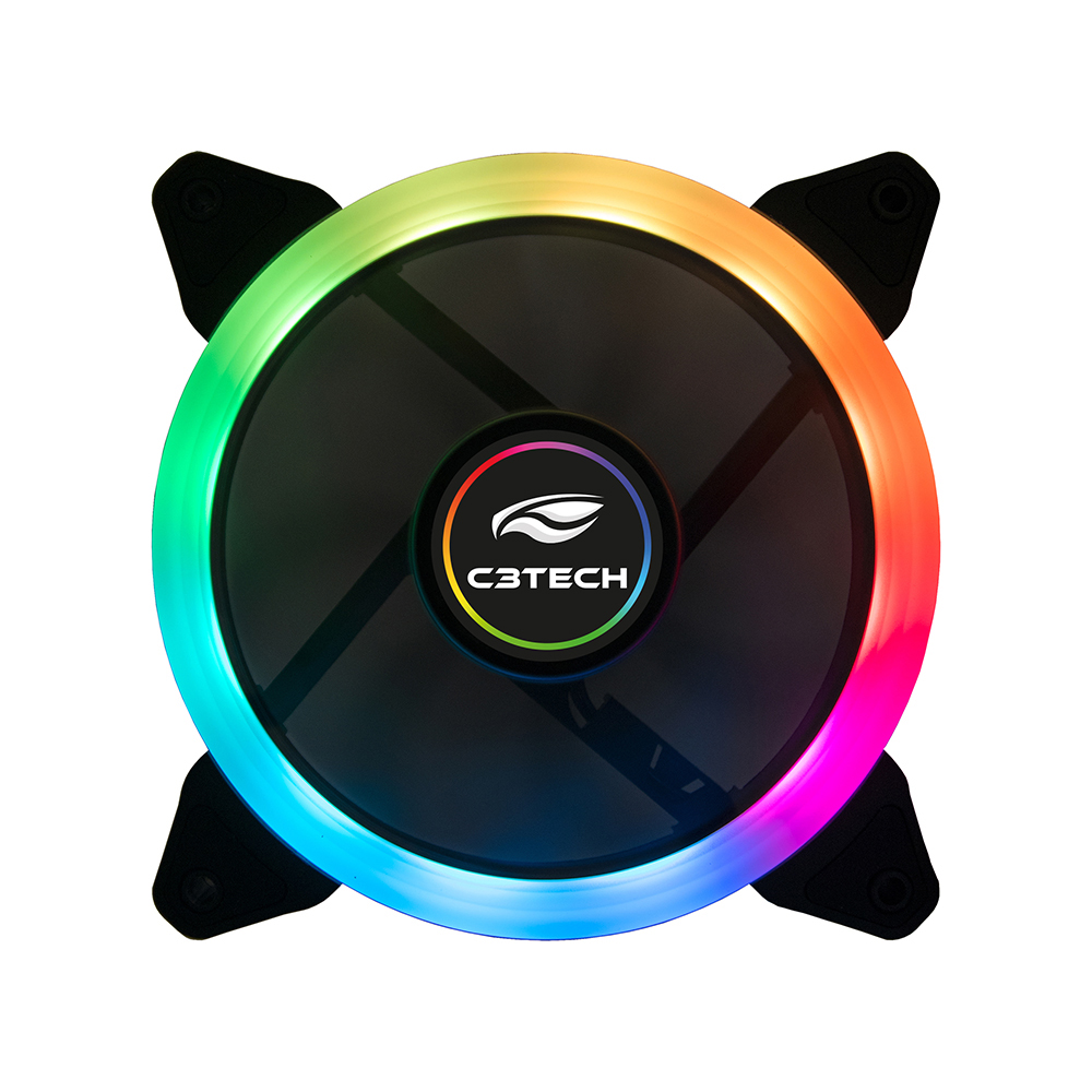 Cooler Fan F7-l210 Rgb Duplo 120mm Conector Argb Controladora 