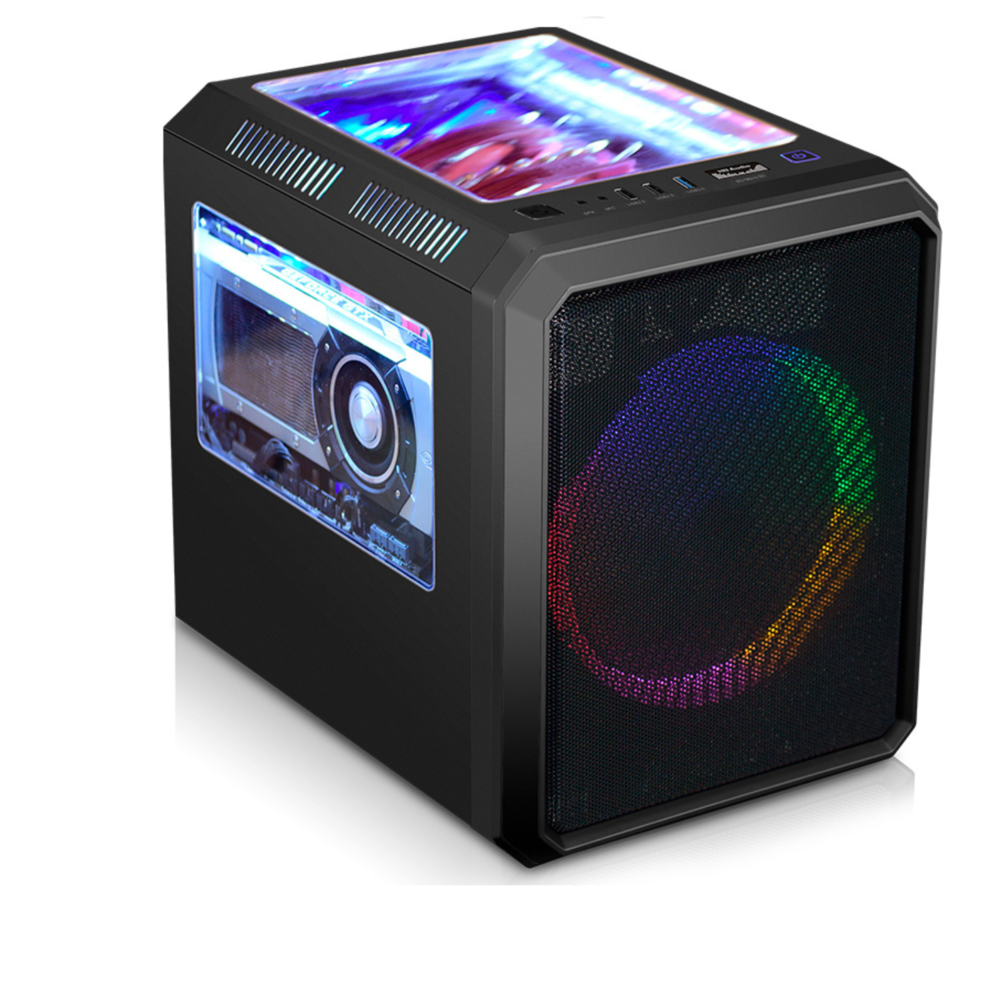 Gabinete K-mex, Microcraft Iii, Mini Itx, com Fan, Rbw, Preto - Cg-03rc