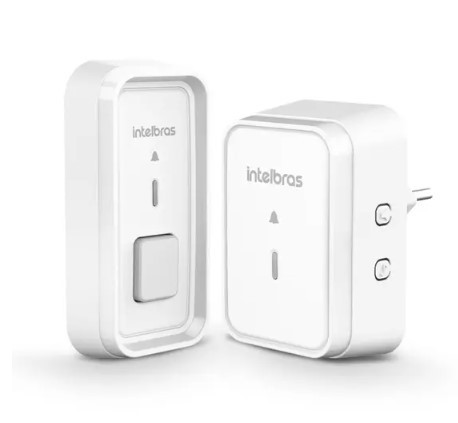 Campainha Sem Fio com Bateria Cib 101 - Branco - Intelbras