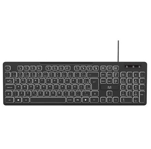 Teclado com Fio Light Iluminado Office TC268 Preto