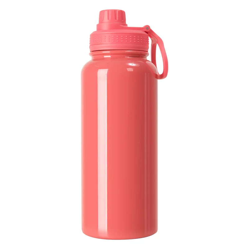 Squeeze Inox Térmica Pêssego Tampa Emborrachada 900ml P/Sublimação Metalnox 